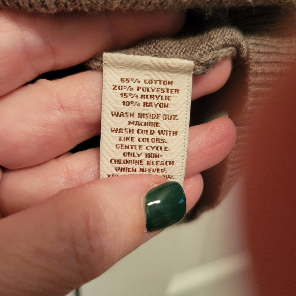 Sonoma Women's Taupe Sweater - Picture 5 of 6